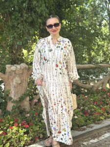 Garden Modal tensel elbise katleya