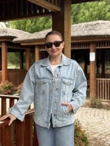 Orjinal BDG klasik Açık Mavi kot ceket