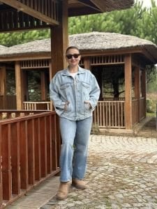 Orjinal BDG klasik Açık Mavi kot ceket