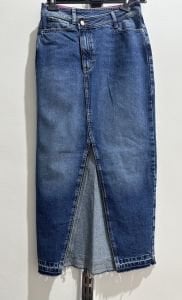 Orjinal marka yırtmaçlı kot etek