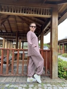 Paçası lastiklİ takım Vizon 4572