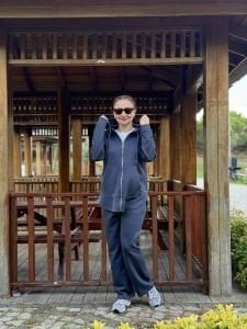 2263 Oysho takım fermuarlı Antrasit