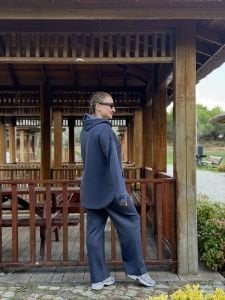 2263 Oysho takım fermuarlı Antrasit