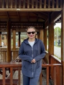 2263 Oysho takım fermuarlı Antrasit