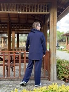 2263 Oysho takım fermuarlı Lacivert