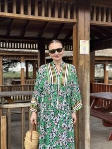 Pamuk katleya elbise papatya