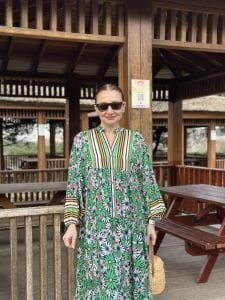 Pamuk katleya elbise papatya