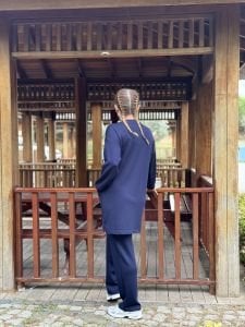 2258 Çift cepli Oysho takım Lacivert