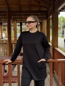 2258 Çift cepli Oysho takım Siyah