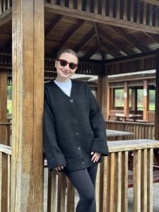 Zara model Siyah kalın hırka-ceket