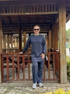 2258 Çift cepli Oysho takım Antrasit