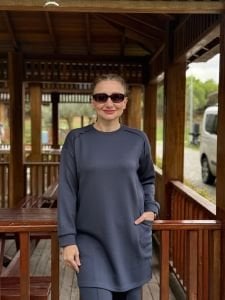 2258 Çift cepli Oysho takım Antrasit