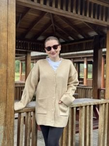 Zara Model Camel kalın hırka-ceket