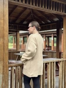 Zara Model Camel kalın hırka-ceket