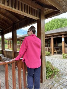 Orjinal Oversize Kot gömlek Pembe