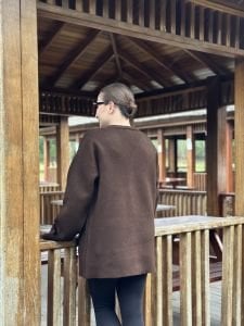 Kahve kalın hırka-ceket