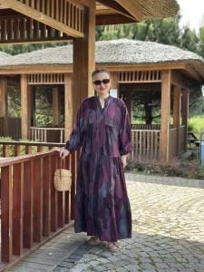 Locca katleya elbise mor