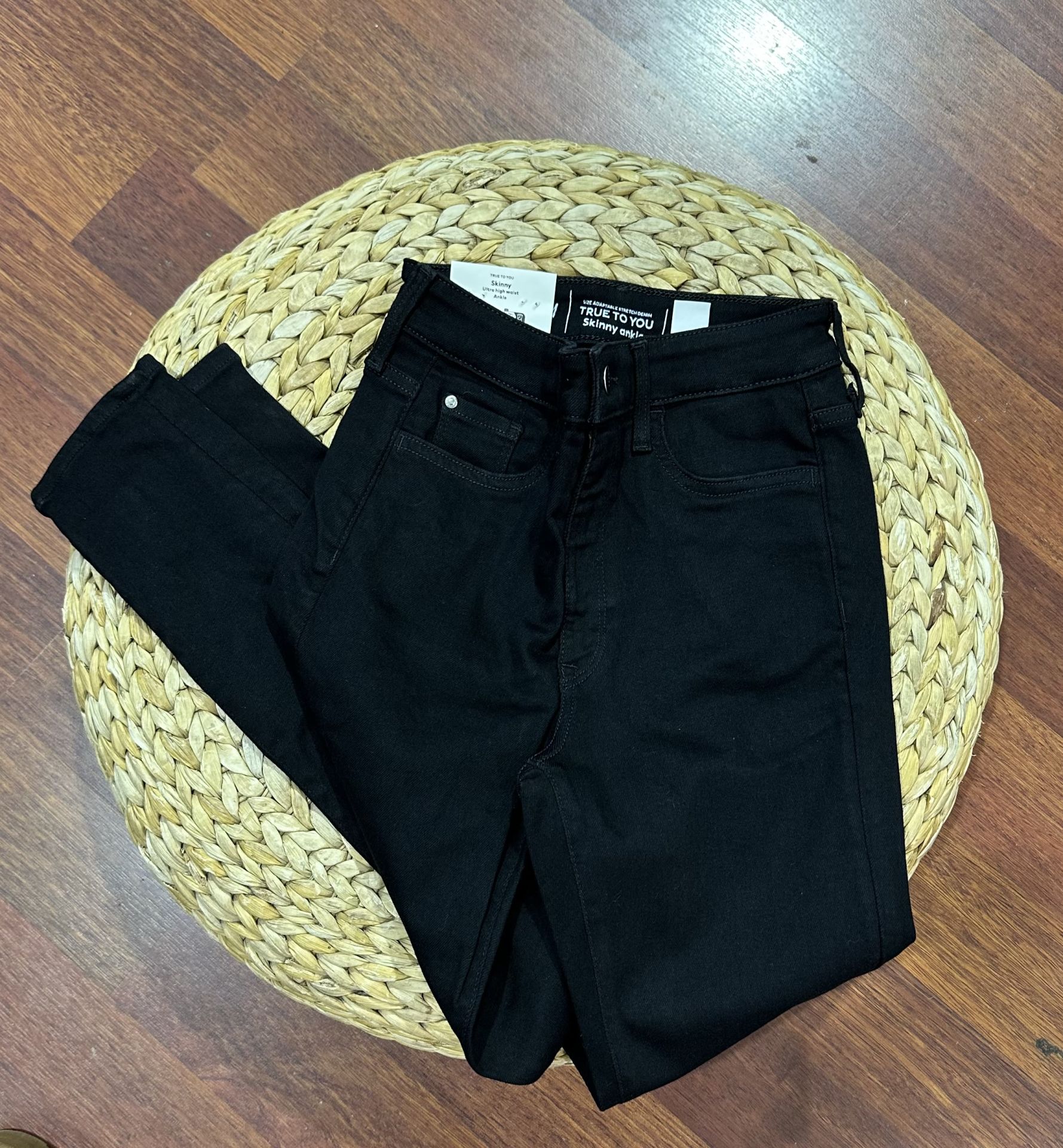 skinny denim pantolon siyah