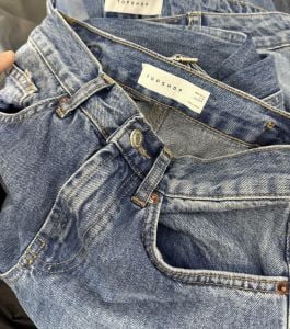 Orjinal topshop kot pantolon Mavi