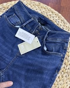 Very skinny denim pantolon mavi