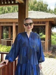 Locca katleya elbise laci-saks