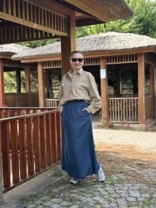 Tensel kot beli lastikli etek