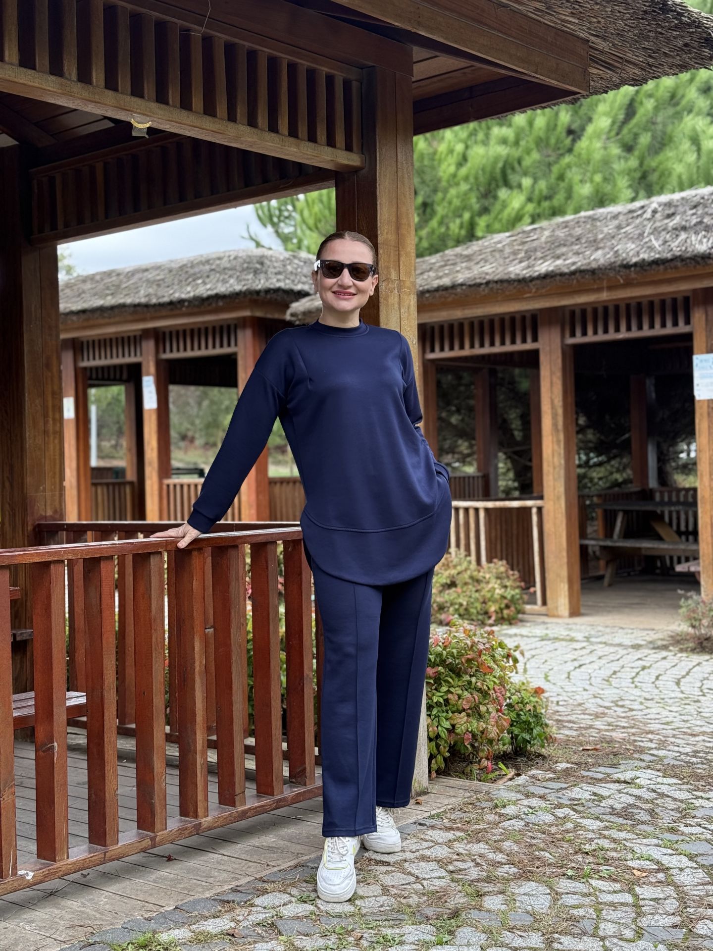 Ayışığı Oysho takım Lacivert