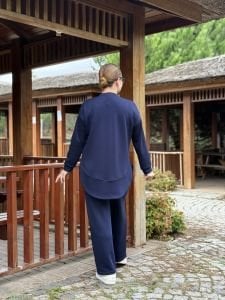 Ayışığı Oysho takım Lacivert