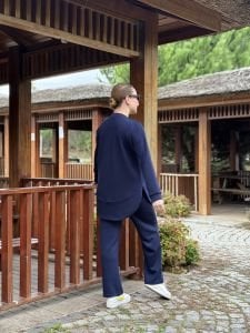 Ayışığı Oysho takım Lacivert