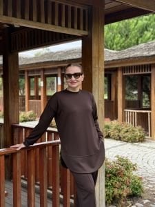 Ayışığı Oysho takım Kahve