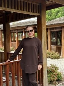 Ayışığı Oysho takım Kahve