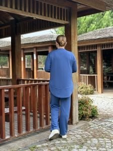 Ayışığı Oysho takım indigo