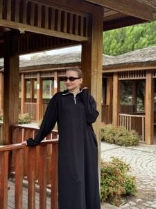 SİYAH Yarım FERMUARLI OYSHO ELBİSE