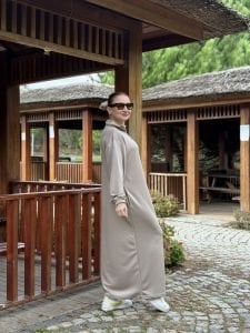 Taş Yarım FERMUARLI OYSHO ELBİSE