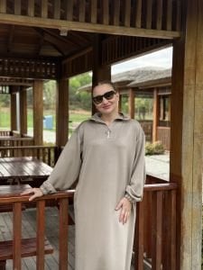 Taş Yarım FERMUARLI OYSHO ELBİSE