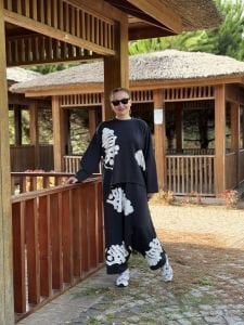 Baskılı Oysho pamuk takım laci