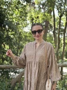 Premium pamuk katleya işlemeli vizon