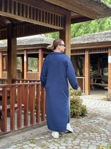 İndigo Yarım FERMUARLI OYSHO ELBİSE