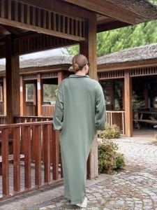 Çağla Yarım FERMUARLI OYSHO ELBİSE