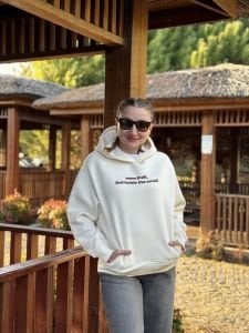 Orjinal marka Oversize Bersh. sweat krem