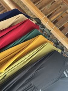 Viskon düz katleya elbise saks