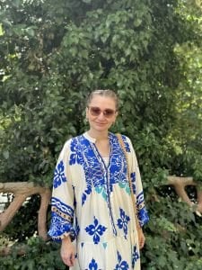 Duru Viskon Katleya Elbise mavi