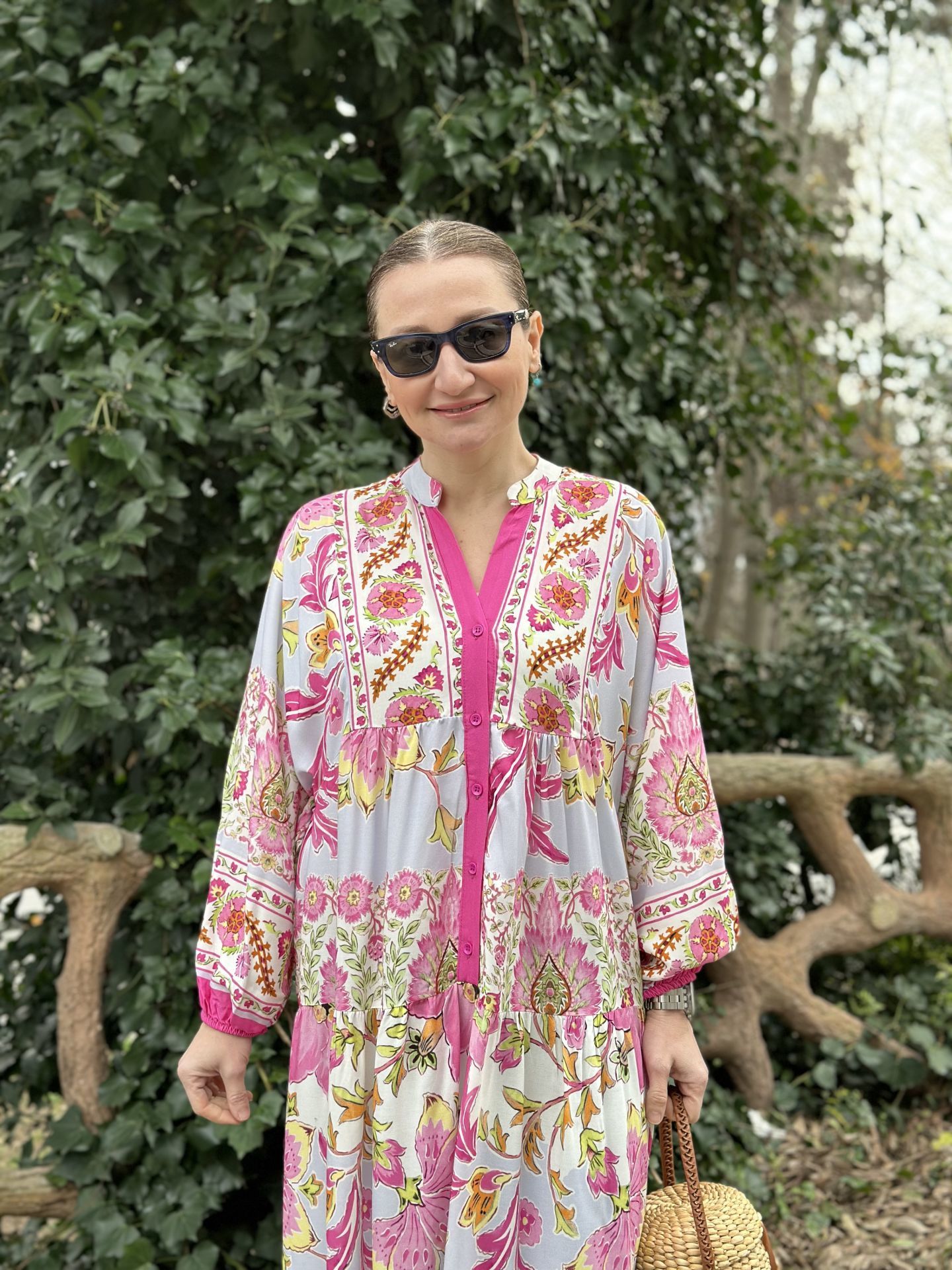 Pembe orijinal tasarım katleya elbise