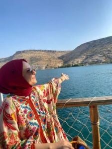 Bordo krem orijinal tasarım katleya elbise