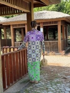 Geom gömlek elbise etek ucu turuncu