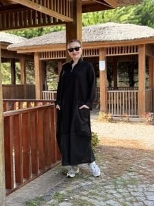 Fermuarlı Oysho tasarım elbise