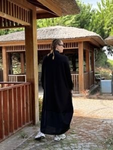 Fermuarlı Oysho tasarım elbise