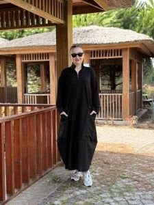 Fermuarlı Oysho tasarım elbise