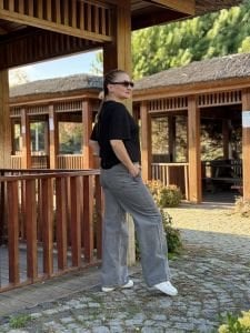 Taş İşlemeli Orjinal Z.ra kot pantolon Gri