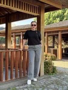 Taş İşlemeli Orjinal Z.ra kot pantolon Gri